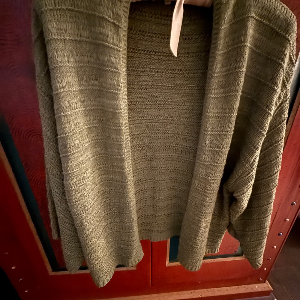 Anthropologie Olive Green Women's Cardigan